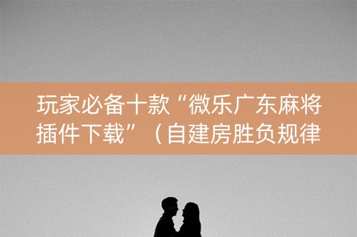 玩家必备十款“微乐广东麻将插件下载”（自建房胜负规律)
