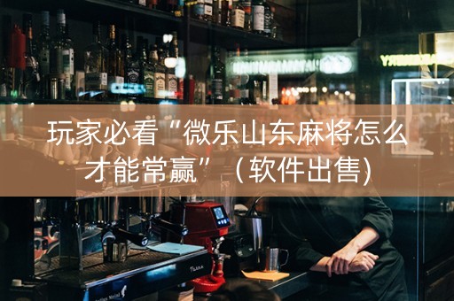 玩家必看“微乐山东麻将怎么才能常赢”（软件出售)