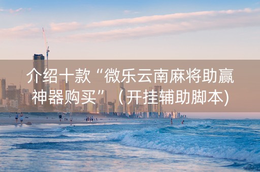 介绍十款“微乐云南麻将助赢神器购买”（开挂辅助脚本)