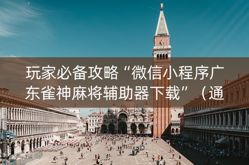 玩家必备攻略“微信小程序广东雀神麻将辅助器下载”（通用挂软件多少钱)