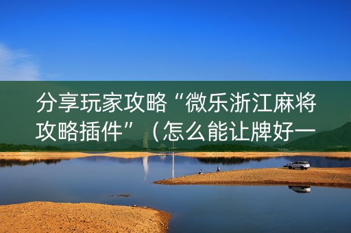 分享玩家攻略“微乐浙江麻将攻略插件”（怎么能让牌好一点)