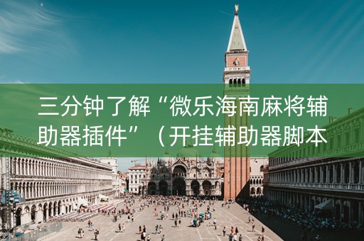 三分钟了解“微乐海南麻将辅助器插件”（开挂辅助器脚本)