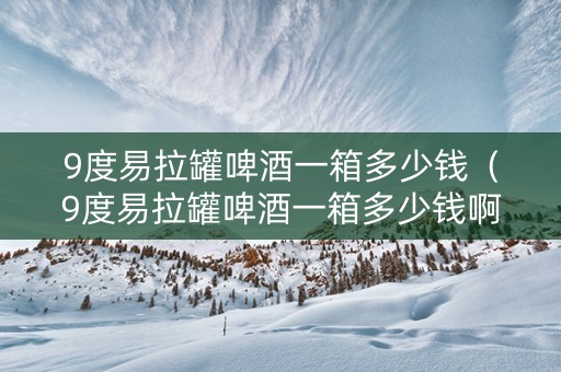 9度易拉罐啤酒一箱多少钱（9度易拉罐啤酒一箱多少钱啊）