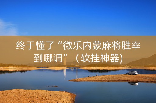 终于懂了“微乐内蒙麻将胜率到哪调”（软挂神器)