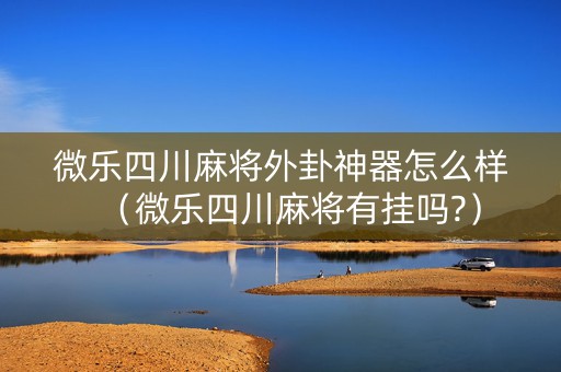 微乐四川麻将外卦神器怎么样（微乐四川麻将有挂吗?）