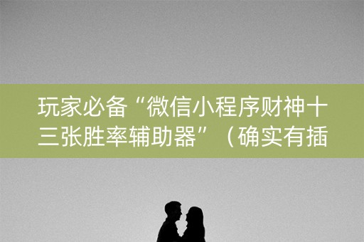 玩家必备“微信小程序财神十三张胜率辅助器”（确实有插件吗)