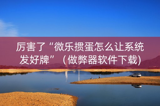 厉害了“微乐掼蛋怎么让系统发好牌”（做弊器软件下载)