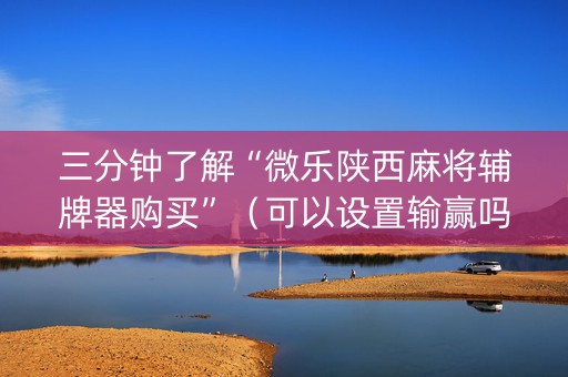 三分钟了解“微乐陕西麻将辅牌器购买”（可以设置输赢吗)