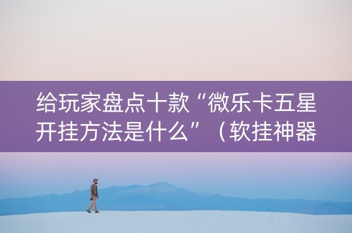 给玩家盘点十款“微乐卡五星开挂方法是什么”（软挂神器)