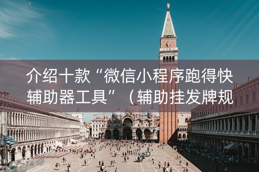 介绍十款“微信小程序跑得快辅助器工具”（辅助挂发牌规律)