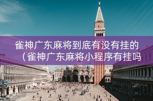 雀神广东麻将到底有没有挂的（雀神广东麻将小程序有挂吗另有马脚）