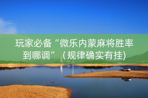 玩家必备“微乐内蒙麻将胜率到哪调”（规律确实有挂)