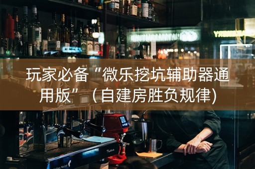 玩家必备“微乐挖坑辅助器通用版”（自建房胜负规律)