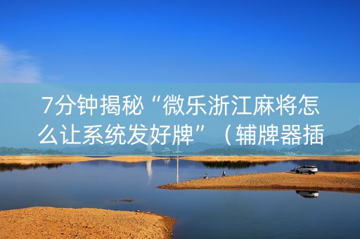 7分钟揭秘“微乐浙江麻将怎么让系统发好牌”（辅牌器插件购买)