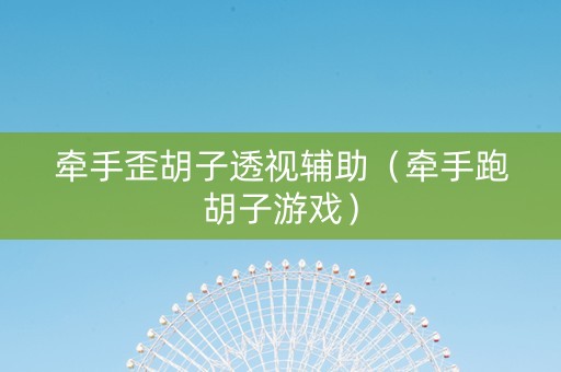 牵手歪胡子透视辅助（牵手跑胡子游戏）