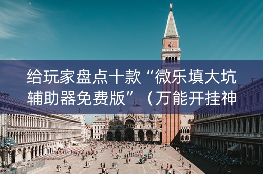 给玩家盘点十款“微乐填大坑辅助器免费版”（万能开挂神器)