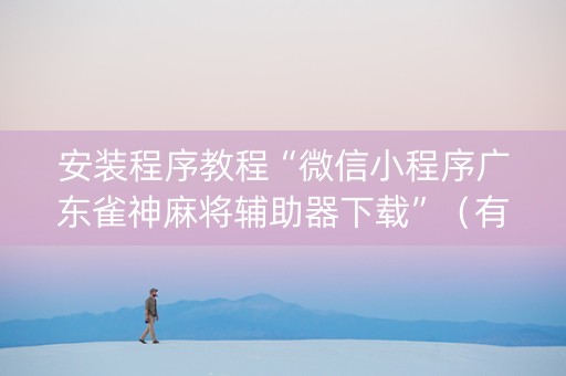 安装程序教程“微信小程序广东雀神麻将辅助器下载”（有没有猫腻)