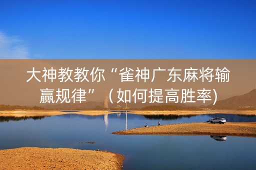 大神教教你“雀神广东麻将输赢规律”（如何提高胜率)