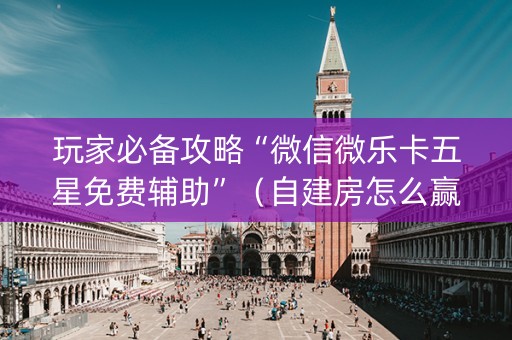 玩家必备攻略“微信微乐卡五星免费辅助”（自建房怎么赢)