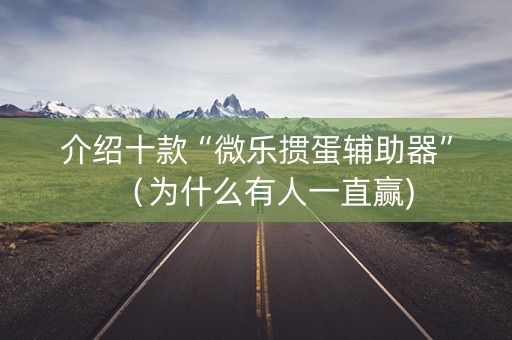 介绍十款“微乐掼蛋辅助器”（为什么有人一直赢)