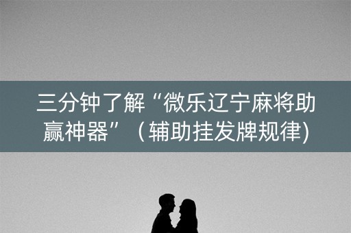三分钟了解“微乐辽宁麻将助赢神器”（辅助挂发牌规律)