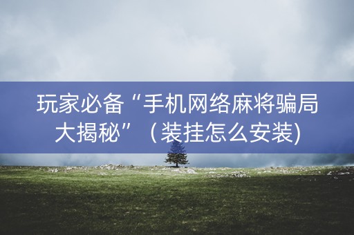 玩家必备“手机网络麻将骗局大揭秘”（装挂怎么安装)