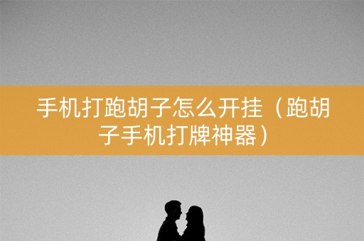 手机打跑胡子怎么开挂（跑胡子手机打牌神器）