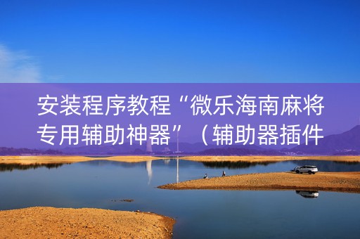 安装程序教程“微乐海南麻将专用辅助神器”（辅助器插件)