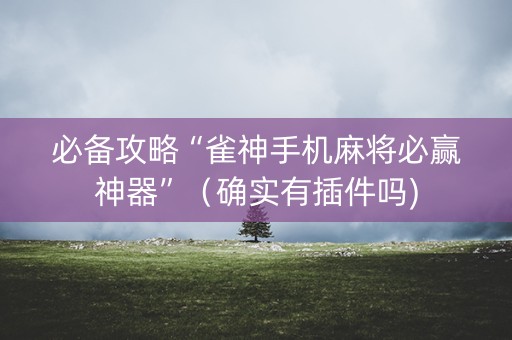 必备攻略“雀神手机麻将必赢神器”（确实有插件吗)