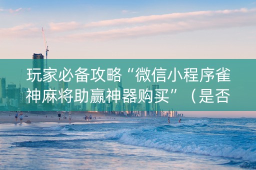 玩家必备攻略“微信小程序雀神麻将助赢神器购买”（是否能开挂)