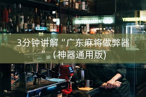 3分钟讲解“广东麻将做弊器”（神器通用版)
