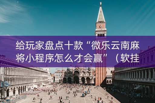 给玩家盘点十款“微乐云南麻将小程序怎么才会赢”（软挂神器)