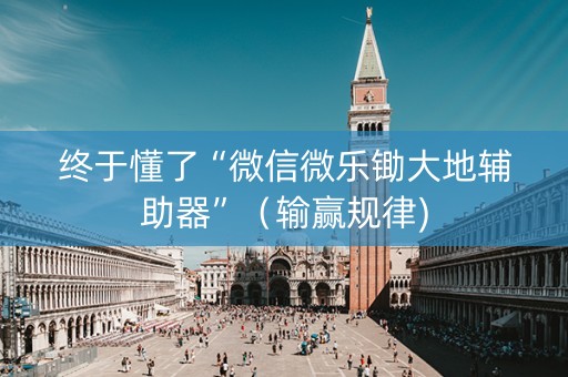终于懂了“微信微乐锄大地辅助器”（输赢规律)
