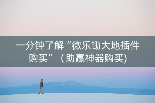 一分钟了解“微乐锄大地插件购买”（助赢神器购买)