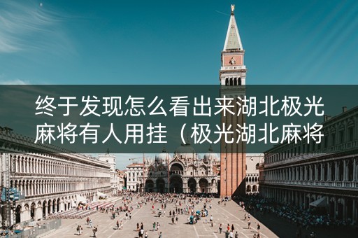 终于发现怎么看出来湖北极光麻将有人用挂（极光湖北麻将下载）
