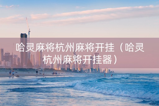 哈灵麻将杭州麻将开挂（哈灵杭州麻将开挂器）