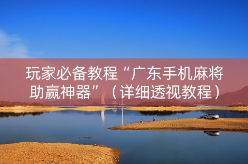 玩家必备教程“广东手机麻将助赢神器”（详细透视教程）-哔哩哔哩