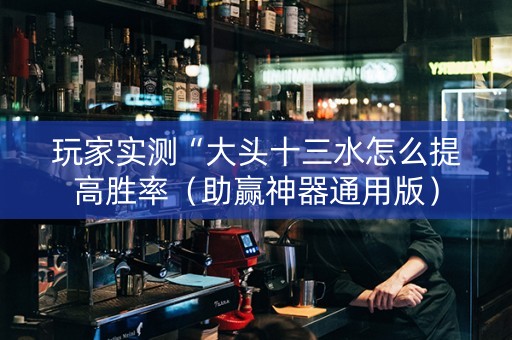 玩家实测“大头十三水怎么提高胜率（助赢神器通用版）