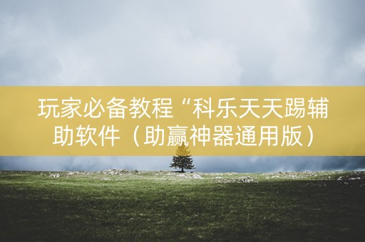 玩家必备教程“科乐天天踢辅助软件（助赢神器通用版）