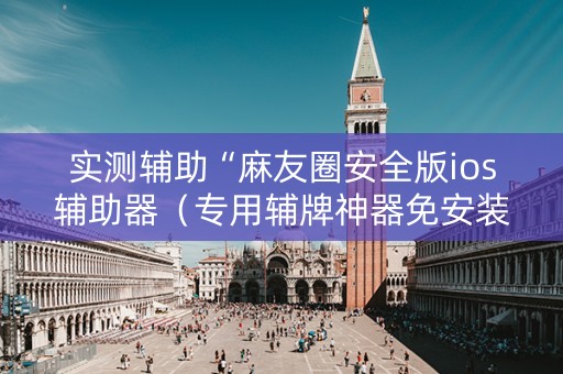 实测辅助“麻友圈安全版ios辅助器（专用辅牌神器免安装）