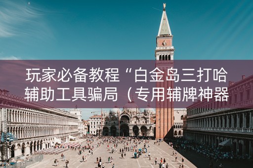 玩家必备教程“白金岛三打哈辅助工具骗局（专用辅牌神器免安装）