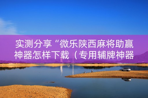 实测分享“微乐陕西麻将助赢神器怎样下载（专用辅牌神器免安装）