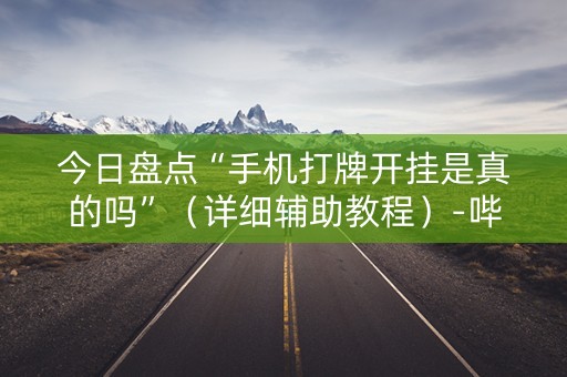 今日盘点“手机打牌开挂是真的吗”（详细辅助教程）-哔哩哔哩