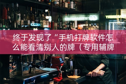 终于发现了“手机打牌软件怎么能看清别人的牌（专用辅牌神器免安装）