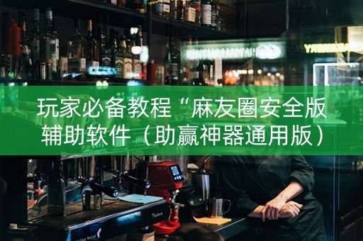 玩家必备教程“麻友圈安全版辅助软件（助赢神器通用版）