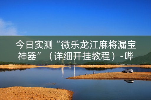 今日实测“微乐龙江麻将漏宝神器”（详细开挂教程）-哔哩哔哩