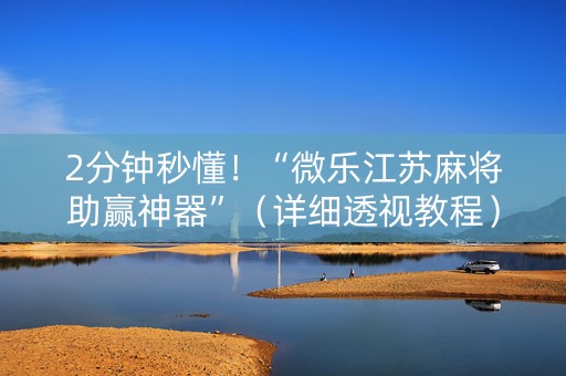 2分钟秒懂！“微乐江苏麻将助赢神器”（详细透视教程）-哔哩哔哩