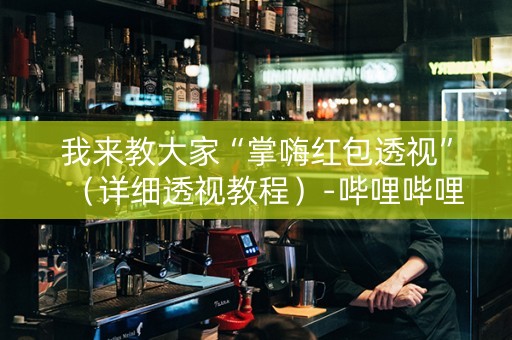 我来教大家“掌嗨红包透视”（详细透视教程）-哔哩哔哩