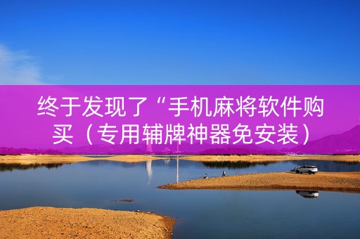 终于发现了“手机麻将软件购买（专用辅牌神器免安装）