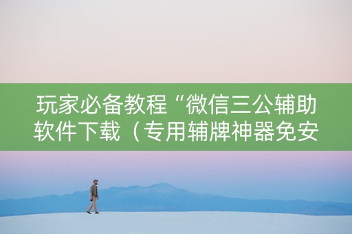 玩家必备教程“微信三公辅助软件下载（专用辅牌神器免安装）